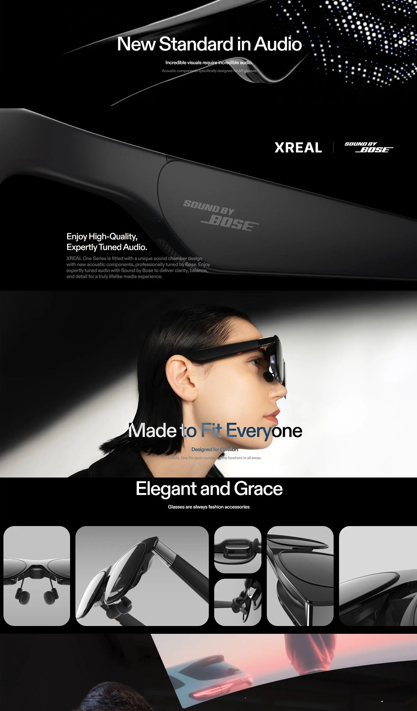 Xreal One Pro AR Glasses 57 FOV NO stray light NO reflections 3ms M2P Latency Glasses For Stream Deck 57-66 mm 66-75 mm IPD