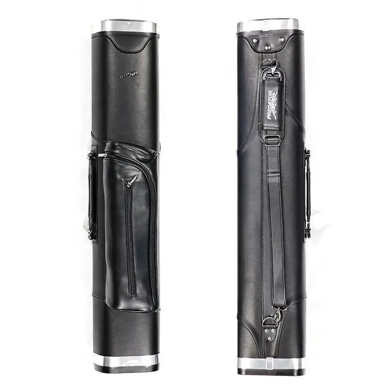 Premium Quality  Leather &Metal Material Black 3B5S 1/2 Billiard Stick Case 8 Hole Pool Cue Case/Bag