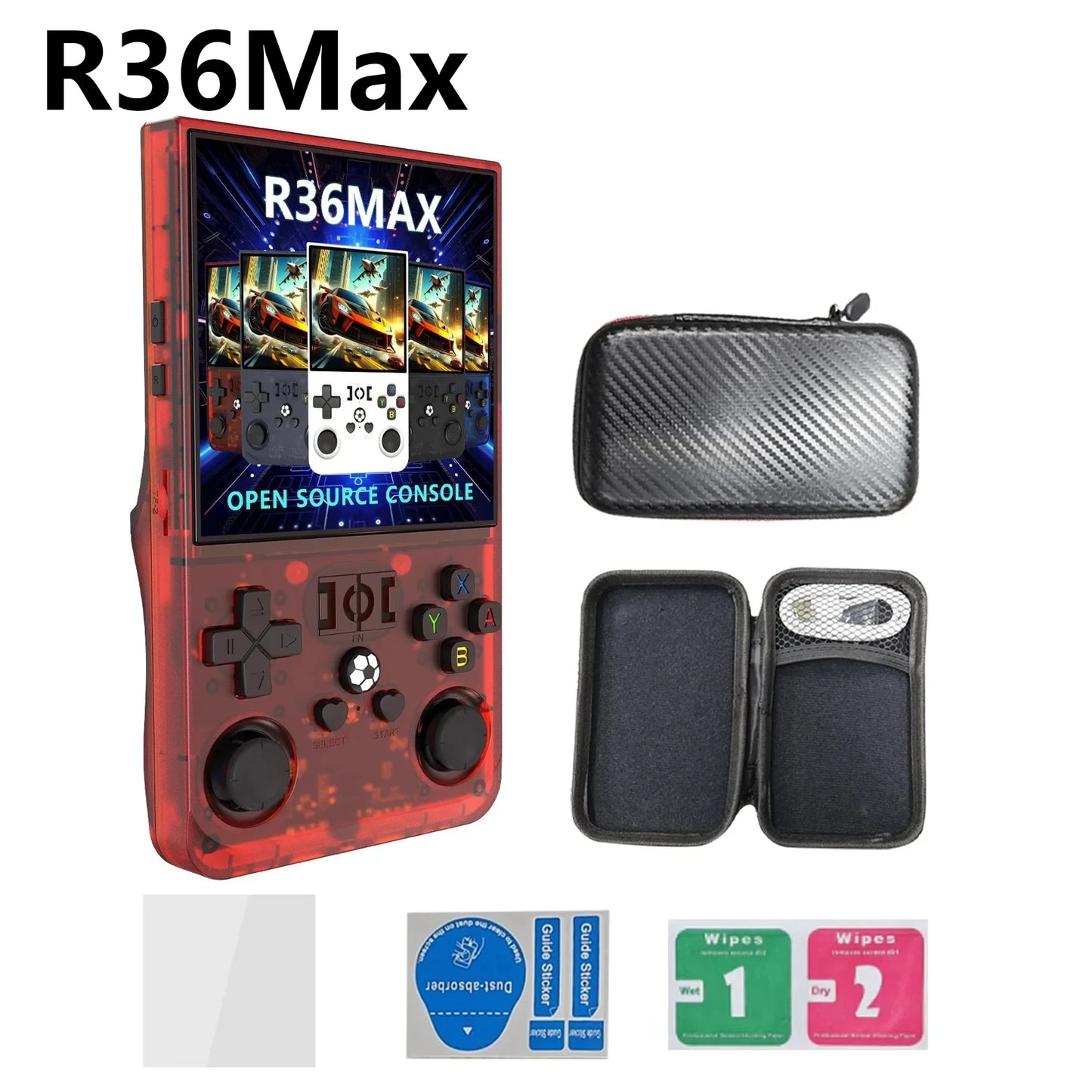 R36S Handheld Game Players 20000+ Games Portable Game Console 64/128GB Retro Games Emulators 3.5in IPS Screen Support Wholesale