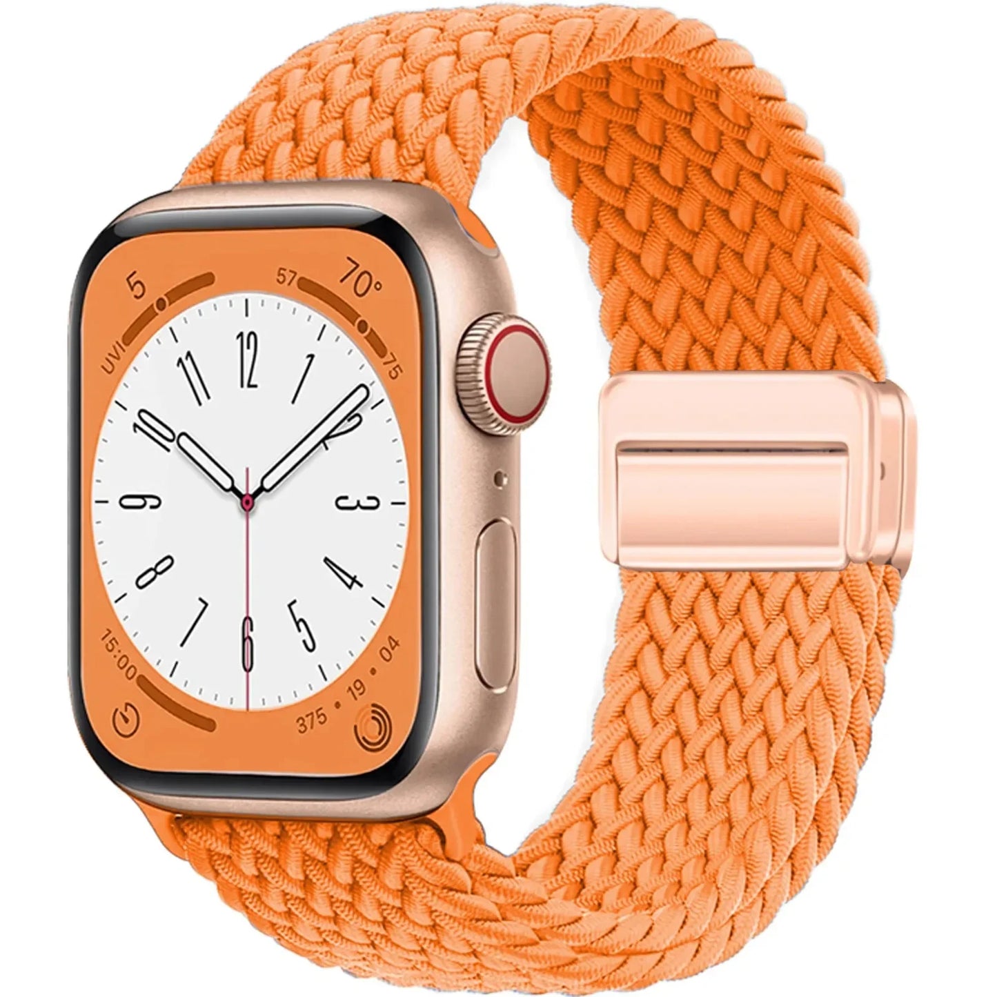 Geflochtenes Armband für Apple Watch 44mm 40mm 45mm 49mm 41mm 38mm Schnallenarmband iWatch Series SE 7 3 6 8 9 Ultra 2 Magnetisches Armband
