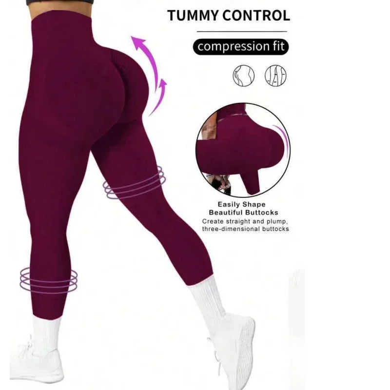 Seamless High Waist Yoga Capri Pants | Multi-Color