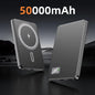 50000mAh Portable Magnetic Wireless Power Bank PD Fast Charging External Battery Electronic Display For iPhone Samsung