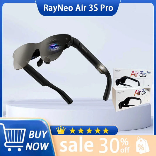 2025 new RayNeo Air 3S Pro XR/AR Glasses 201'' 1200 Nits for iPhone 17,16/Android/Mac/Switch 2/PS5/SteamDeck -  Personal Theater