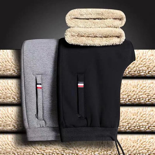 Men's Lambswool Fleece Sweatpants Drawstring Joggers M-5XL