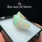 Natural Ethiopia Opal Gem Mineral Specimen Box