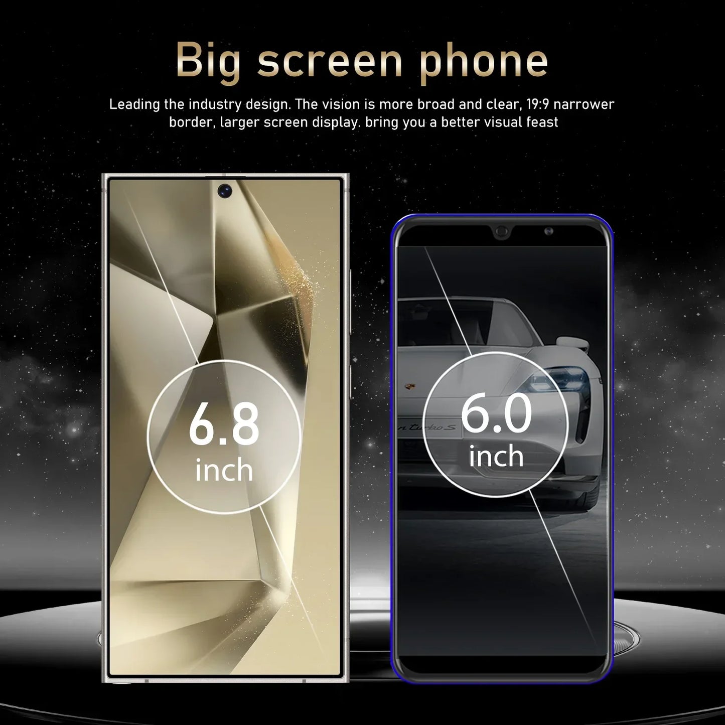 FUFFI S25 Pro Smartphone – 6.8" 12GB RAM Android