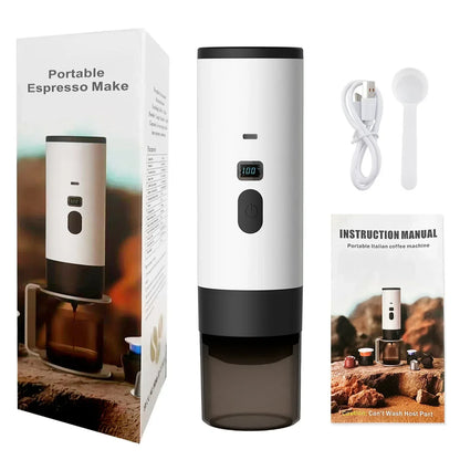 TINSOL Electric Coffee Maker Convenient Capsule Coffee Maker Travel Coffee Maker with Cordless Heating for Car and Home Camping