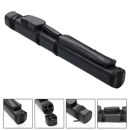 Premium Pool Cue Case for 2 Butts and 2 Shafts - Protective Carrying Bag for Billiard Enthusiasts