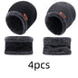 Winter Hats Knit Cap Men And Women Velvet Hat Coral Fleece Scarf Outdoor Riding Hat Warm Thickening Plus Velvet Neck Protect Cap