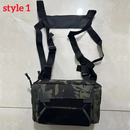 Anglerweste Angeltasche Herren Camo Angelköder Utility Brusttasche Bauchtasche Outdoor Bergsteigen Camping Wandern Jagen
