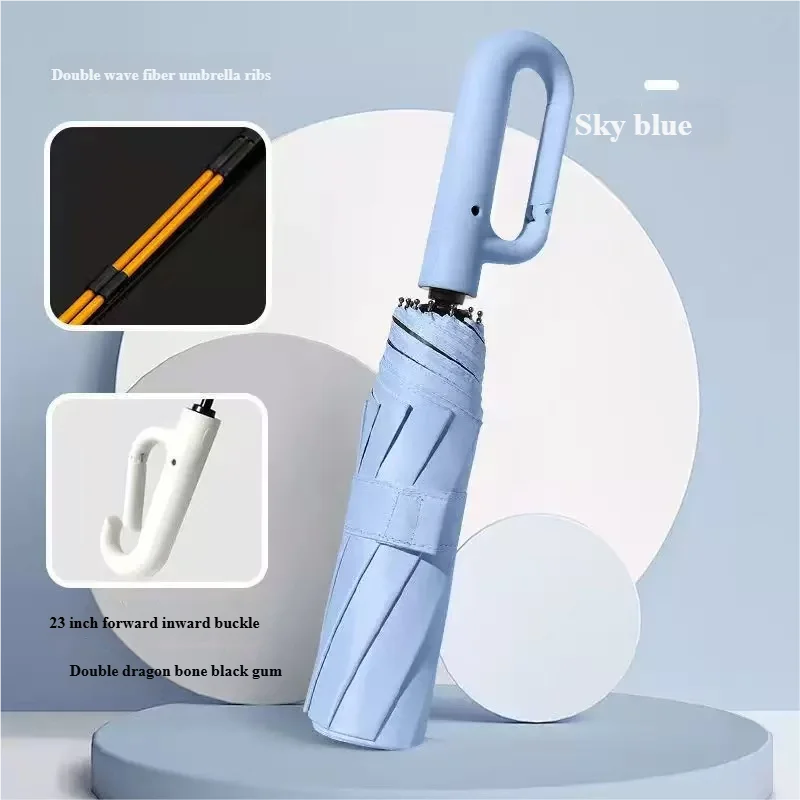 20 Rib Fully Auto Folding Double Umbrella Extra Large