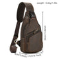 Men's Outdoor Leather Shoulder Sling Bag – Chest Pack & Crossbody