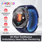 2025New Nursing Grade Air Pump Airbag Accurate Measure ECG Blood oxygen SmartWatches Men Blood Pressure Fitness Sport SmartWatch