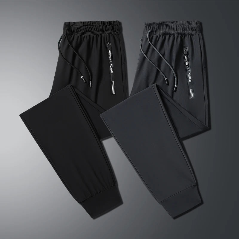 Herren-Eishose aus Seide – Lockere Passform, Übergröße, Sporthose L-8XL