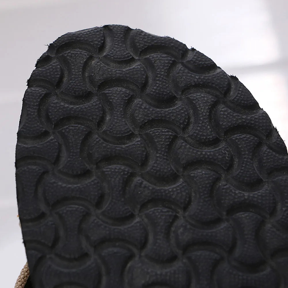 Close-up of a textured black sole on a white background