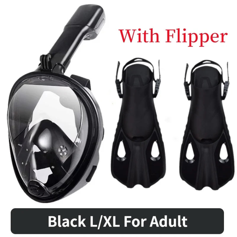 Full Face Diving Snorkel Mask – Anti-Fog Adults & Kids