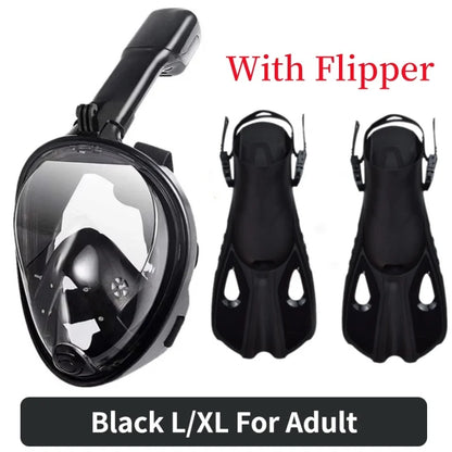 Full Face Diving Snorkel Mask – Anti-Fog Adults & Kids