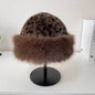 New Fluffy Fur Women's Winter Hat Winter Snow Ski Cap Female Faux Fur Thick Warm Windproof Hat Russian Hat Mink Fisherman's Hat