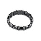 1PC Fashionable Black Gallstone Elastic Adjustable Health Energy Magnetic Therapy Hematite Bracelet for Men and Women