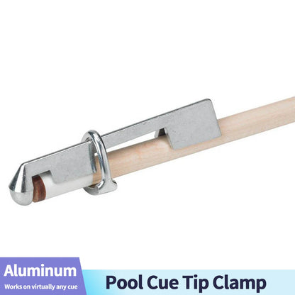 Aluminum Pool Cue Tip Clamp Durable Billiard Cue End Fixer Useful Billiard Stick Clamps Repair Tools for Fixing Ferrule and Tips