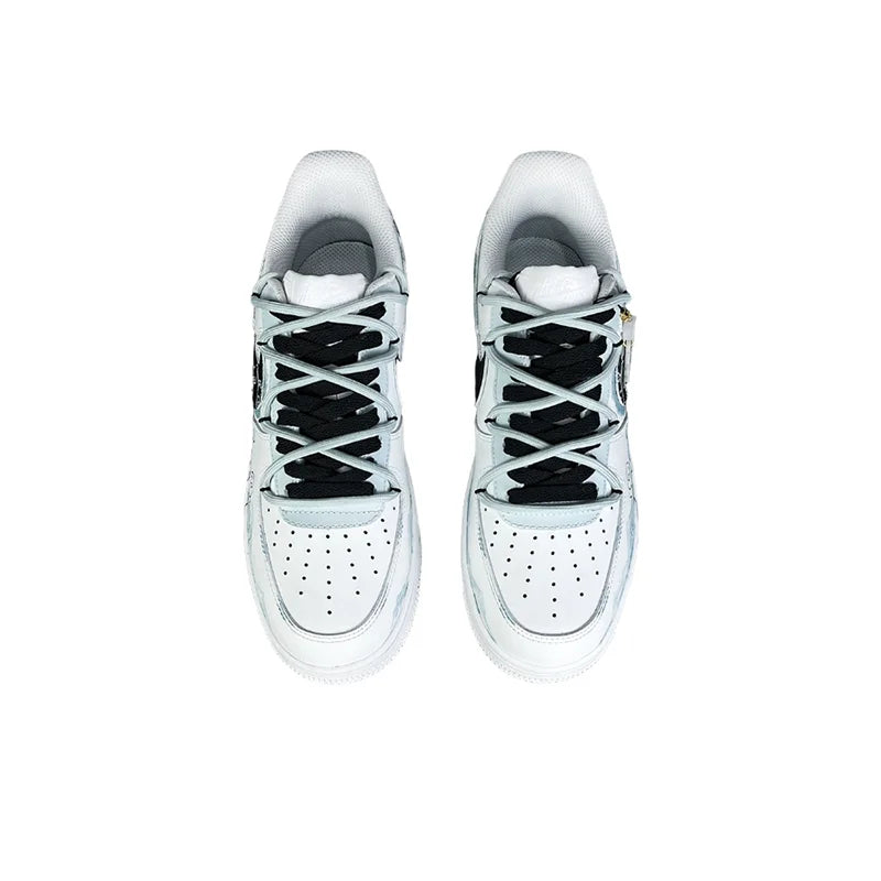 Custom Sneakers Nike Air Force 1 "Cloud Brocade"  Chinese Style Ink Wash New Chinese Style Trendy Hand-Painted Low-Top For Men