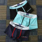 3Pcs Men's Cotton Boxer Briefs Breathable Printed M-3XL