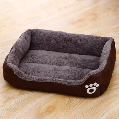 Schwarzes Hundebett Plüsch-Schlafbett für große, mittlere und kleine Hunde, rutschfeste und bissfeste Schlafmatte für Haustiere