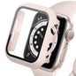 Tempered Glass+cover For Apple Watch Accessories 45mm 41mm 44mm 40mm 42mm Screen Protector Apple watch Case serie 9 4 5 6 SE 7 8