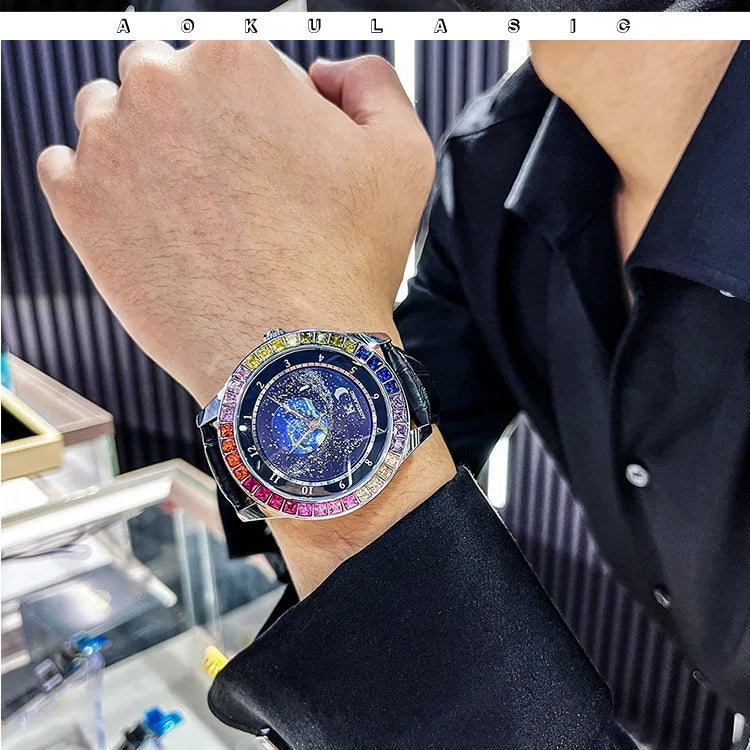 Luxury Sapphire Men's Automatic Mechanical Watch