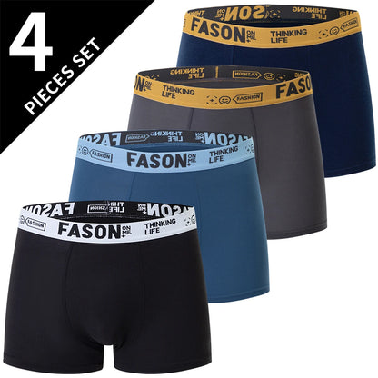 4/10-teiliges Set lässiger und modischer Herrenunterwäsche Bequeme Boxershorts Jugend-Übergröße Sport-Radfahren elastische Shorts