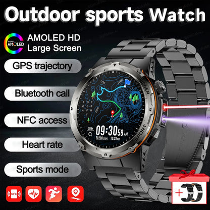 2025 NEU Beliebte Outdoor GPS-Tracker Sport Smartwatch Herren 500mAh NFC HD Anruf IP68 Tiefe Wasserdichte Uhr Herren Für Xiaomi Herren