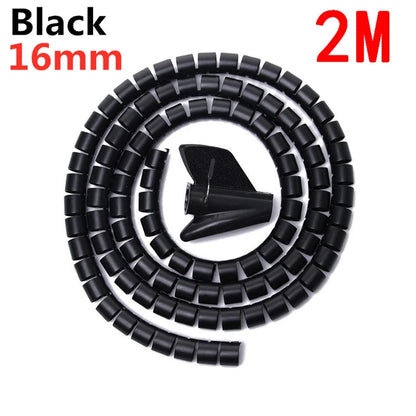 Flexible Spiral Cable Wire Protector 1M/2M - 10/16mm