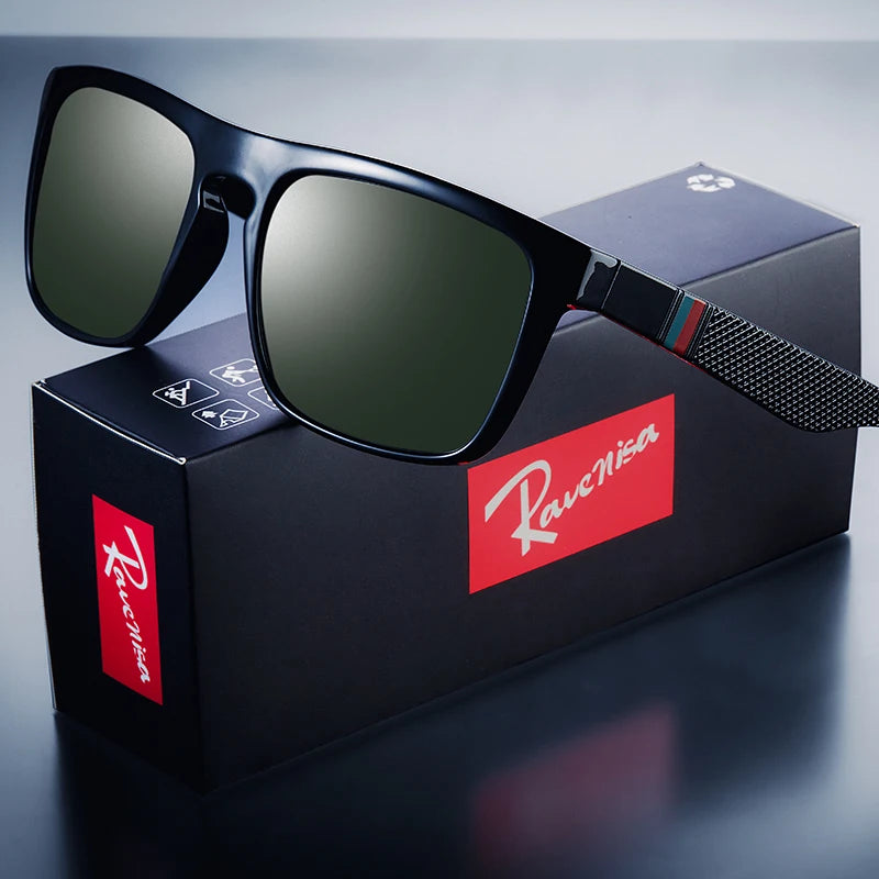 Fashion Square Vintage Polarisierte Sonnenbrillen Männer Frauen Retro Fahr- Angel- Sonnenbrillen UV400 Brille