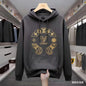 Trendy Heavyweight Printed Hoodie Sweatshirt for Men
