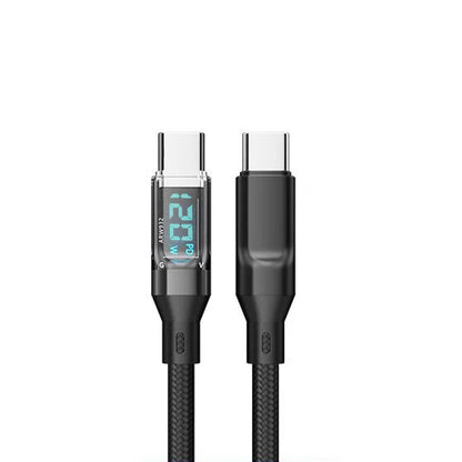 OOZCC LCD-Wattanzeige-Kabel, max. 120 W Super-Schnelllade-USB-C-Kabel Datenübertragung, USB A auf Lightning für iPhone 14 Pro