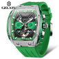 GELATU Skeleton Automatic Watch – Silicone Dual Calendar
