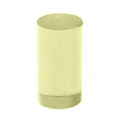 Cylindrical light fixture with a metallic finish on a white background
