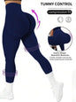 Teglex Women's High-Waist Seamless Yoga Capri Pants | Sculpting Tummy Control Leggings
