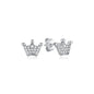 Original 925 Sterling Silber Ohrringe 2025 Stecker Creolen Kristall Ohrringe für Damen Roségold Krone Herz Unendlichkeit Biene Ohrring Schmuck