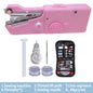 Portable Manual Sewing Machine Handheld Rope-free Electric Quick Build DIY Apparel Supplies Arts Crafts Home Garden Embroidery