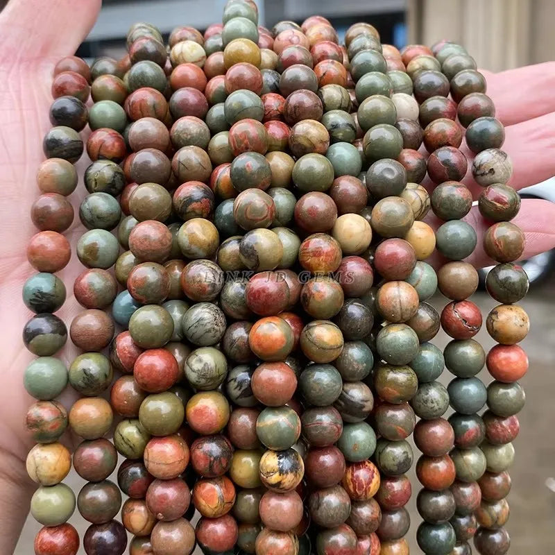 Natural Stone Golden Obsidian Bead Irisation Round Loose Spacer 4 6 8 10 12mm For Jewelry Making
