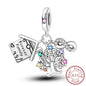 Hot Sale 925 Sterling Silve Charms Beads Forever Love Heart Sister Family Life Charms Dangle For Bracelet Woman Jewelry Gifts