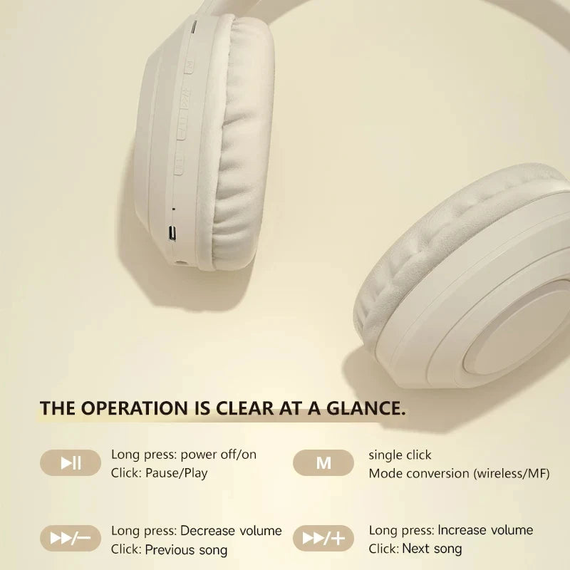 Xiaomi TH30 Wireless Headphones Bluetooth 5.3 Headset Head Mounted Noise Cancelling Headband Sport Earbuds Earphones For Running