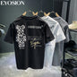 Polo-Shirts High Street Bären-Print Freizeit Kurzarm Umlegekragen Ropa Hombre Camisetas