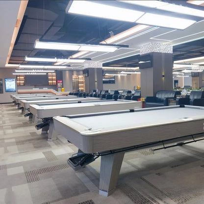 Professioneller Wettbewerb Amerikanischer 9-Ball Billardtisch Export Schiefer gewerblich mit automatischem Ballrücklauf 9-Fuß Billardtisch