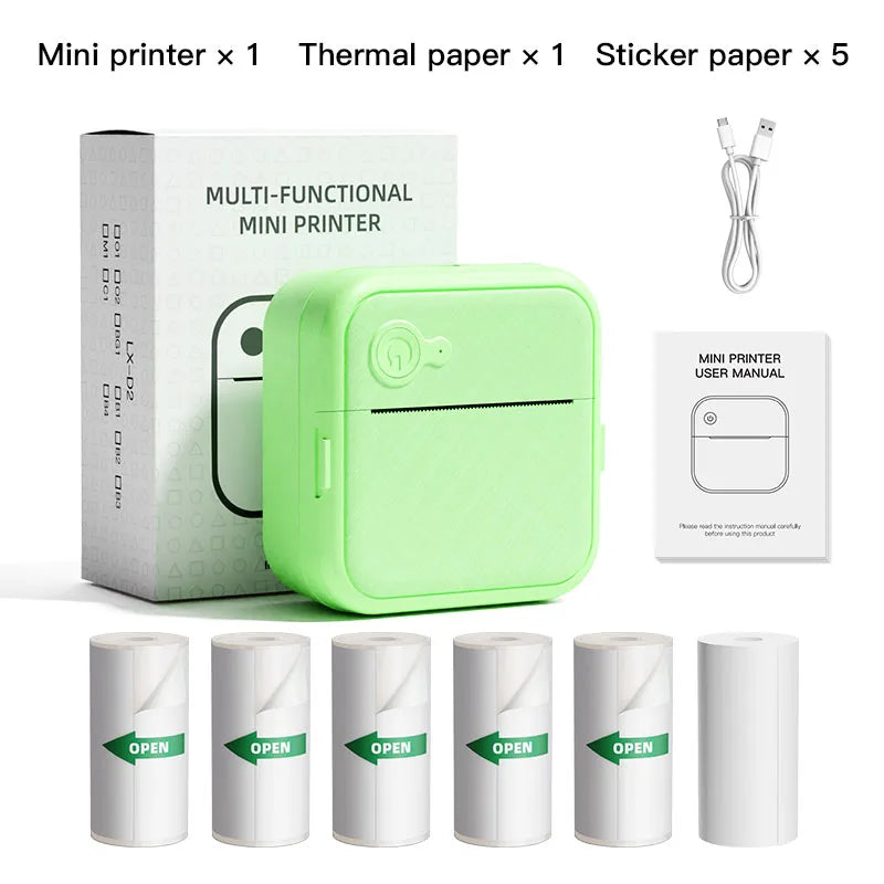 DOLEWA D8 Portable Mini Printer Wireless Bluetooth
