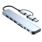 8-in-2 USB-C HUB – SD Card Reader & 3.5mm Audio Adapter