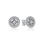 Original 925 Sterling Silver Earrings 2025 Stud Hoop Crystal Earings For Women Rose Gold Crown Heart Infinity Bee Earing Jewelry
