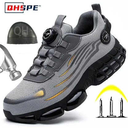 Men's Rotating Safety Work Shoes Anti-Smash Sport