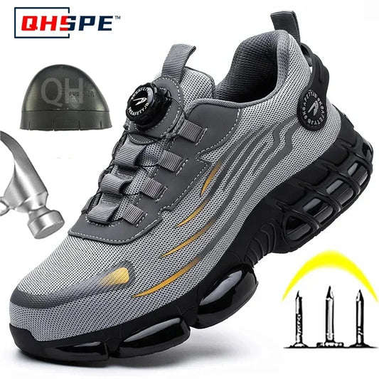 Men's Rotating Safety Work Shoes Anti-Smash Sport
